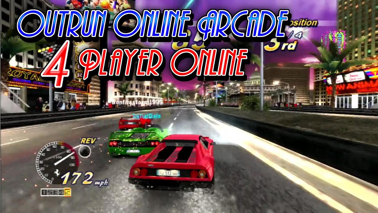Outrun Online Arcade - 4 Player Online Route B