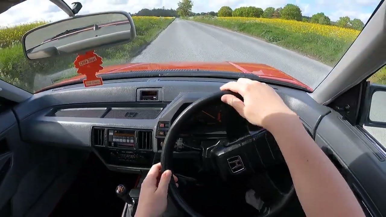 POV Test Drive In 2nd Gen Honda Prelude On Nice Sunny Day