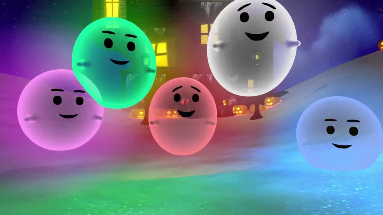 Halloween s&aring;ng f&ouml;r barn | 5 sm&aring; sp&ouml;ken hoppade i sn&ouml;n | Busigt L&auml;rande