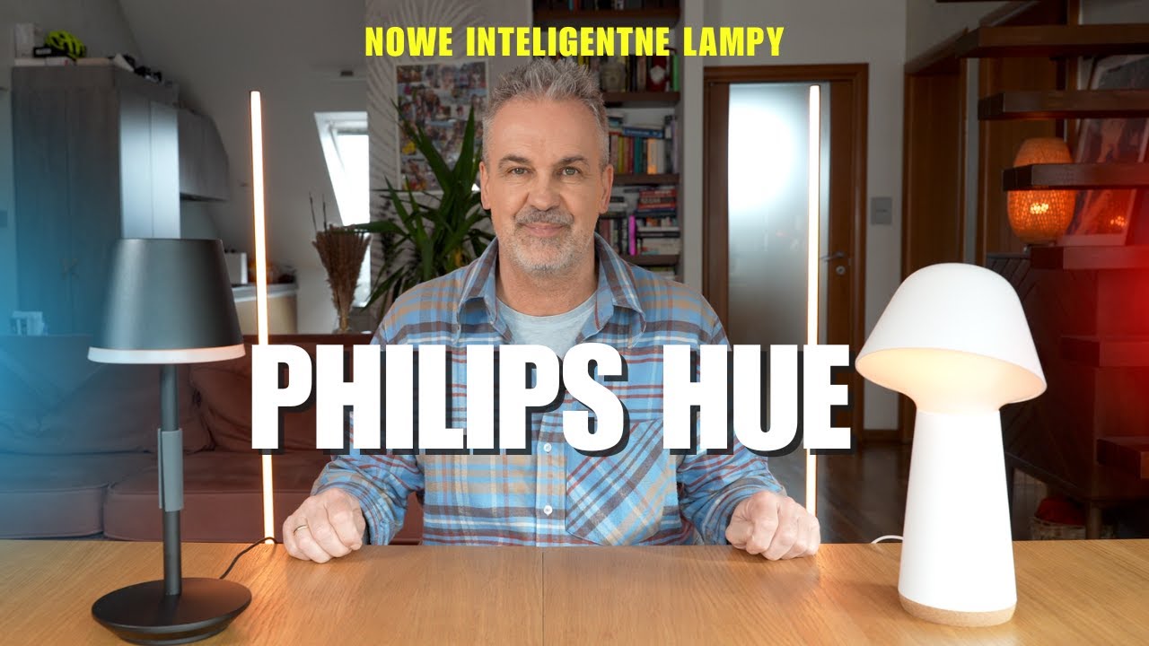 Philips Hue: lampa podłogowa Signe gradient, lampka nocna Twilight i przenośna lampa stołowa Hue Go.