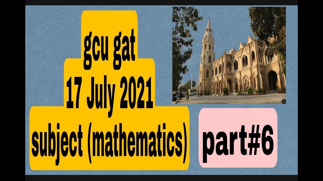 Gcu gat for mphil 17 july 2021 || past paper of gcu lahore #gcu lahore #pastpaper #gcul #learn with