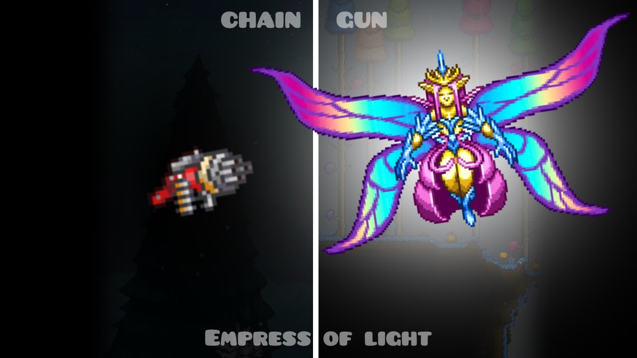Chain Gun vs Empress of Light | Terraria 1.4.4