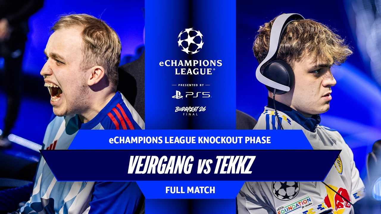 Vejrgang против Tekkz &mdash; ЛУЧШАЯ ИГРА В ИСТОРИИ! | eChampions League 2026 &mdash; 1/8 финала | ПОЛНЫЙ МАТЧ