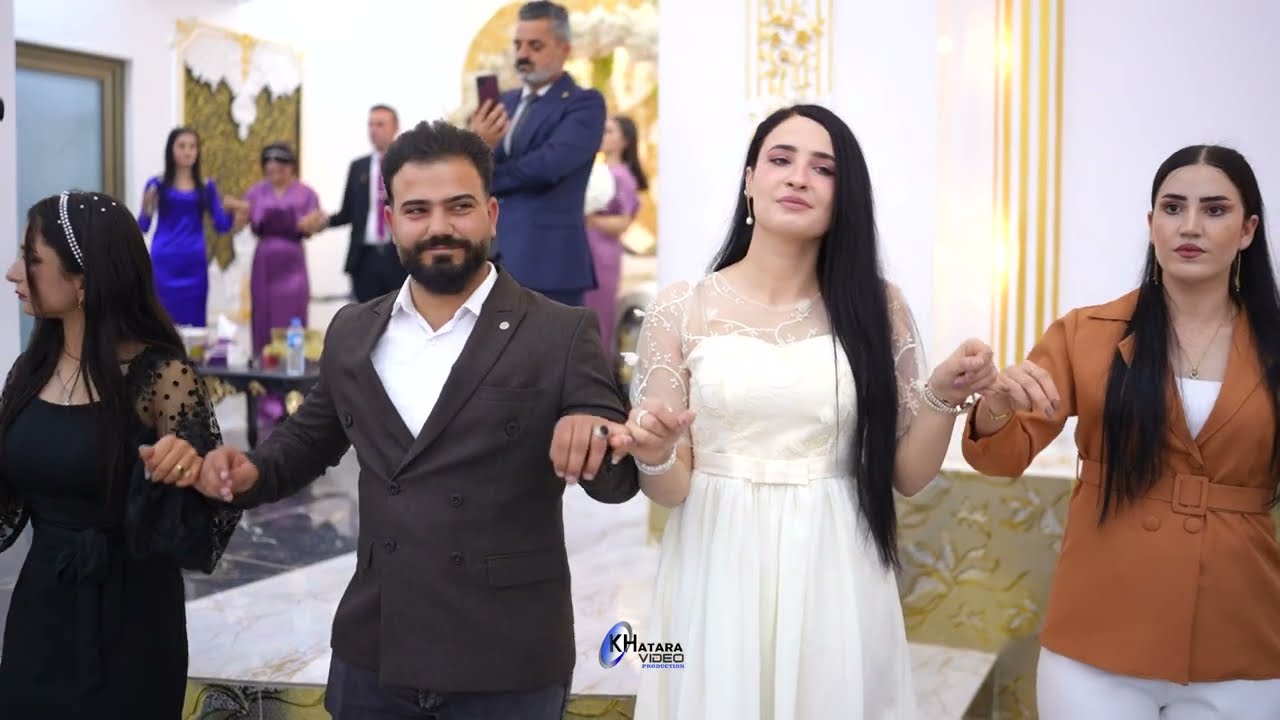 حفلة زفاف ناضم و نسرين في قاعة افين الملكي سنوني مقطع السادس 6 نيشان بعدري  ختاره فيديو
