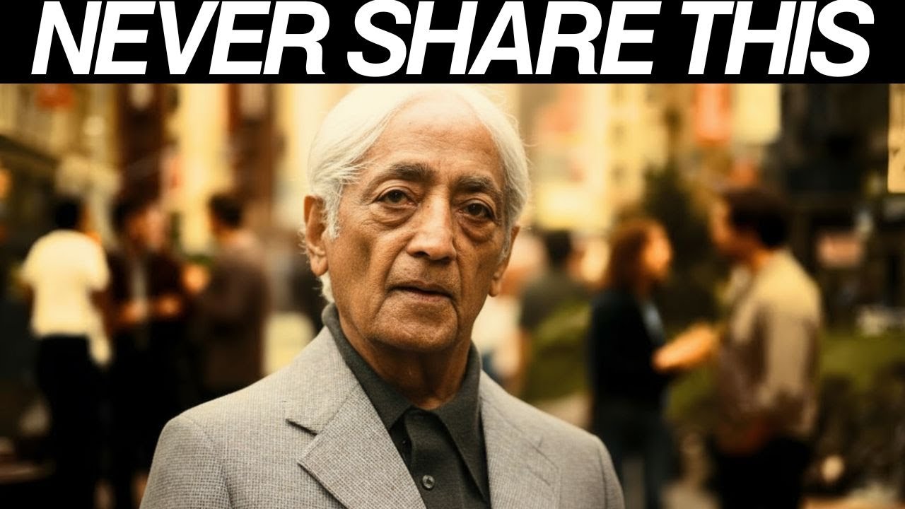 If You Are Spiritually Awake, Never Reveal These 5 Things To Anyone! - Jiddu Krishnamurti