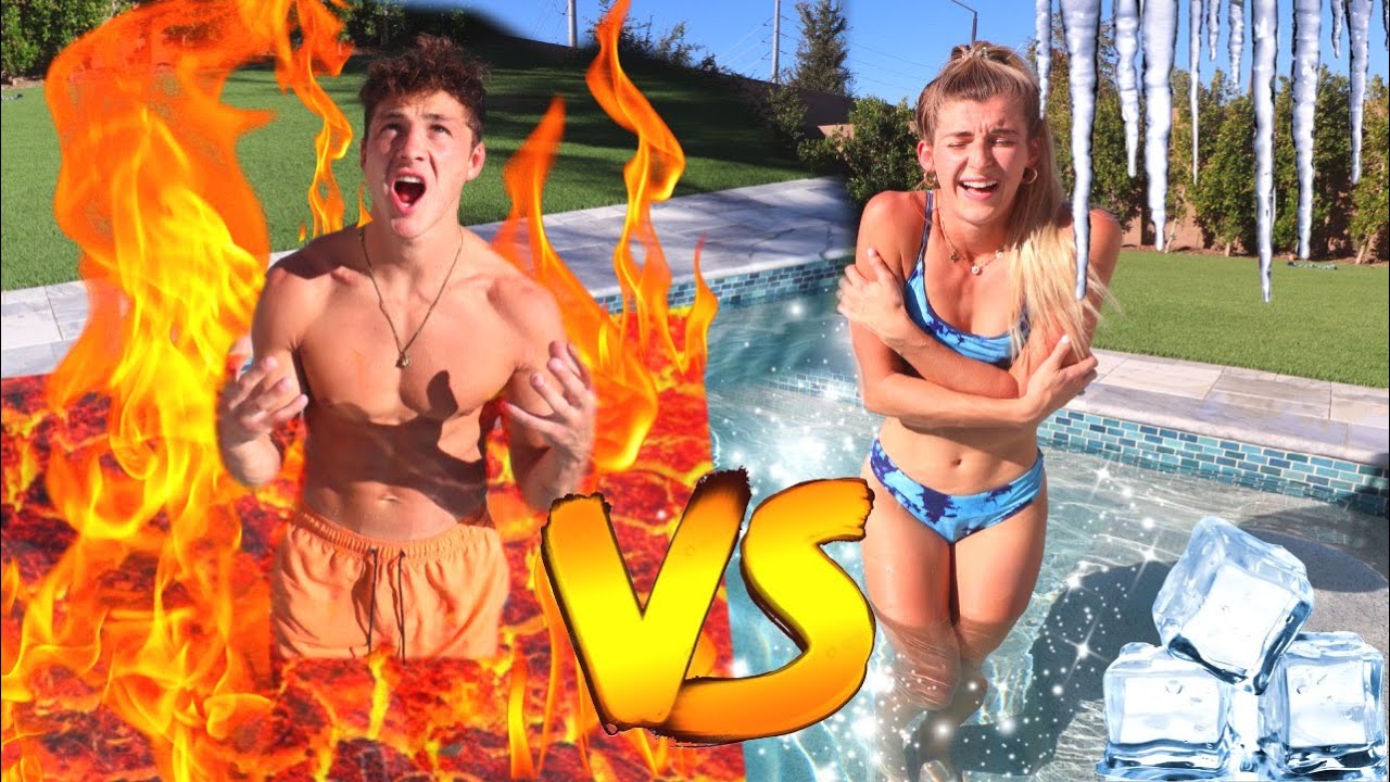 HOT VS COLD POOL CHALLENGE!