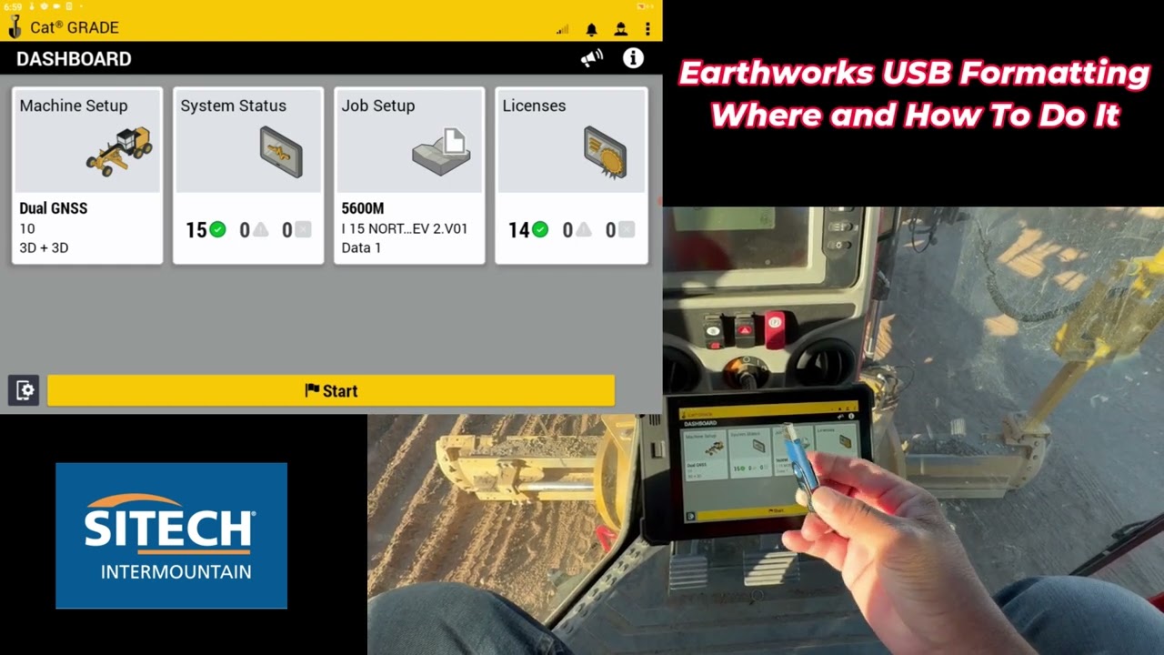 How to Format a USB Drive for Trimble Earthworks