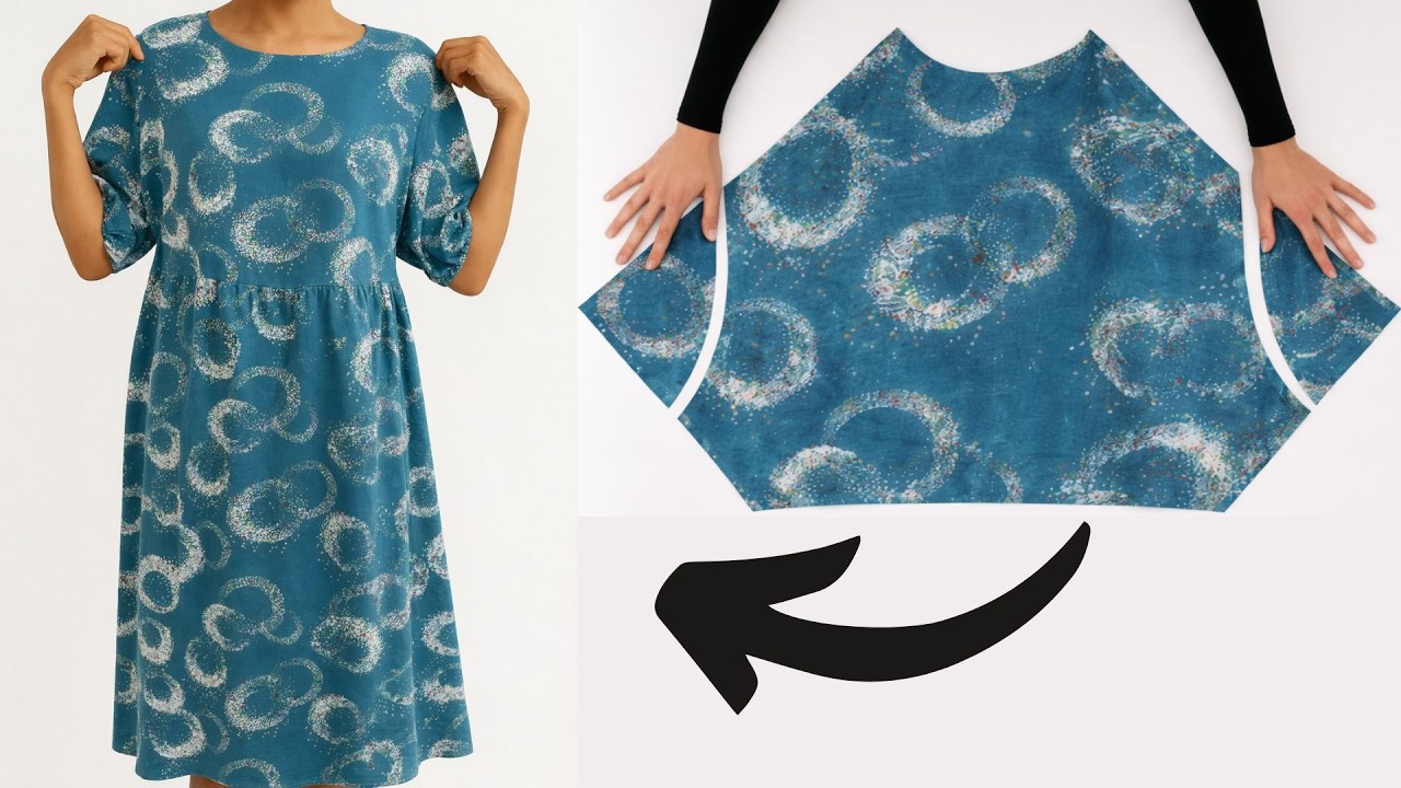 ✅ Платье своими руками 🍁 Легкое шитье, красивый повседневный стиль