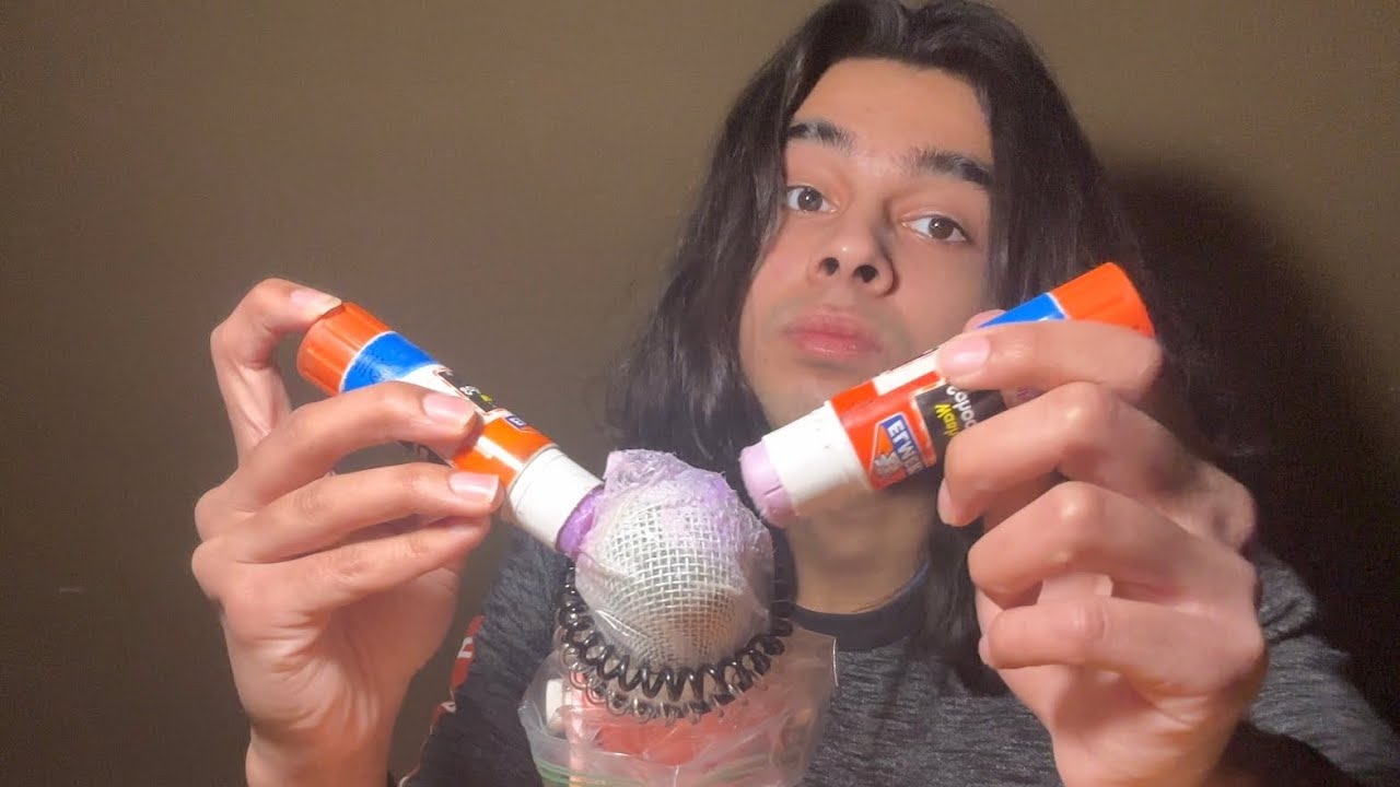 GLUE STICK ON MIC ASMR