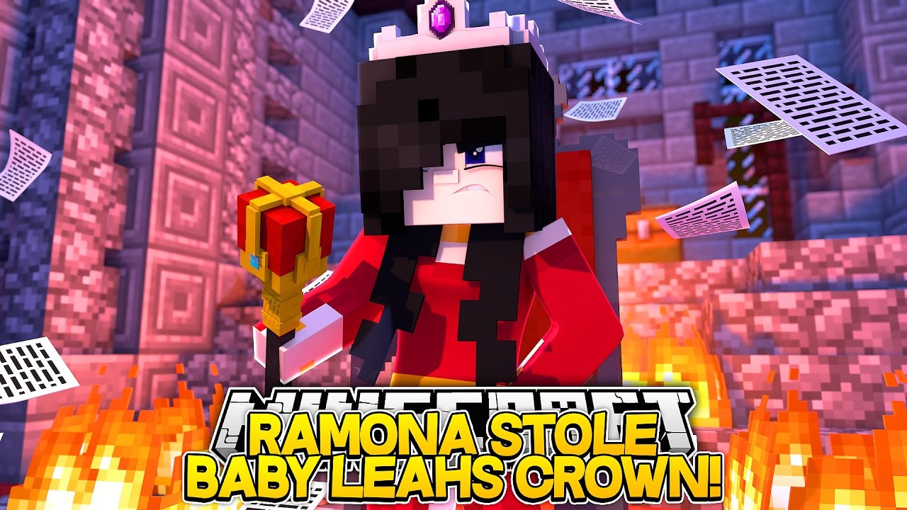 Minecraft Little Carly-RAMONA STOLE BABY LEAH'S CROWN!!