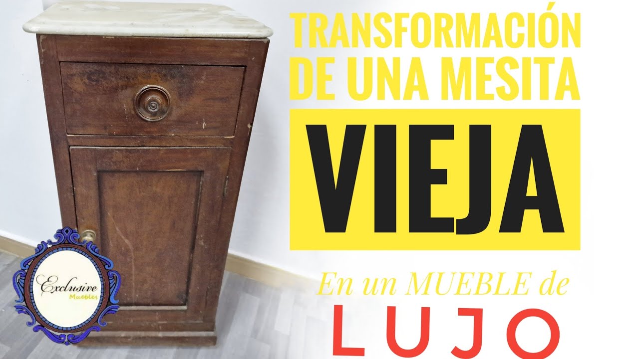 De una mesita VIEJA a un MUEBLE de LUJO. Con TRANSFER y CHALKPAINT