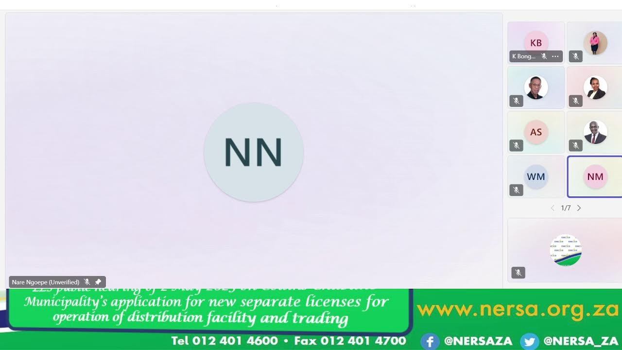 ELS public hearing of 2 May 2025 on Collins Chabane Municipality’s application for new separate li