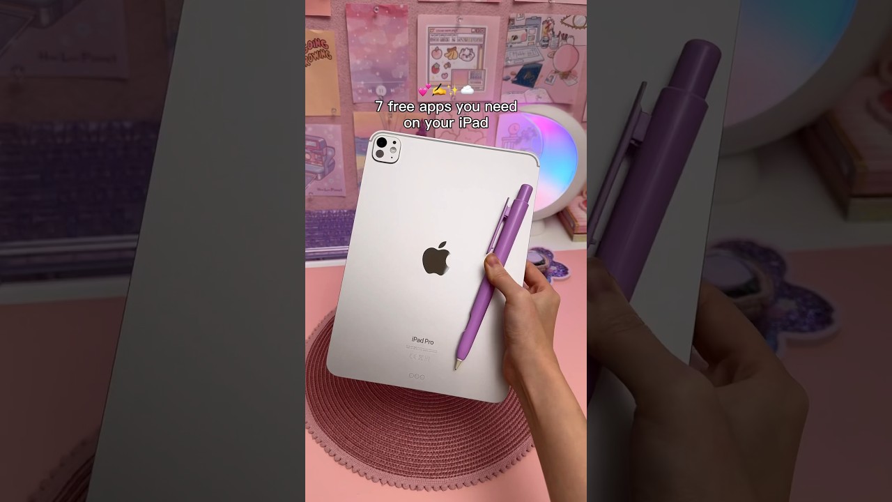 7 FREE apps you need on your iPad ❤️&zwj;🔥 apple iPad Pro 2024 | apple pencil | iPad apps