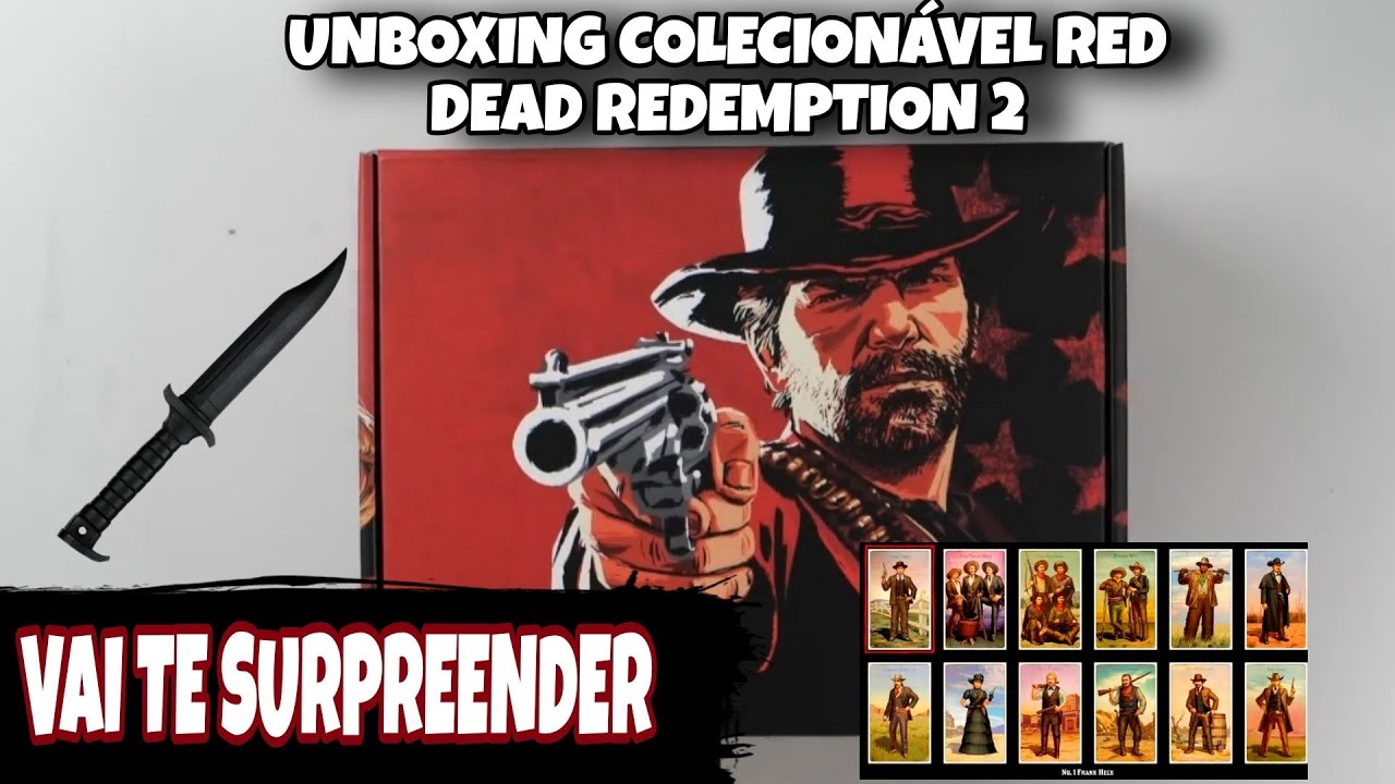 Unboxing Colecion&aacute;vel | &Iacute;tens Raros - Red dead redemption 2