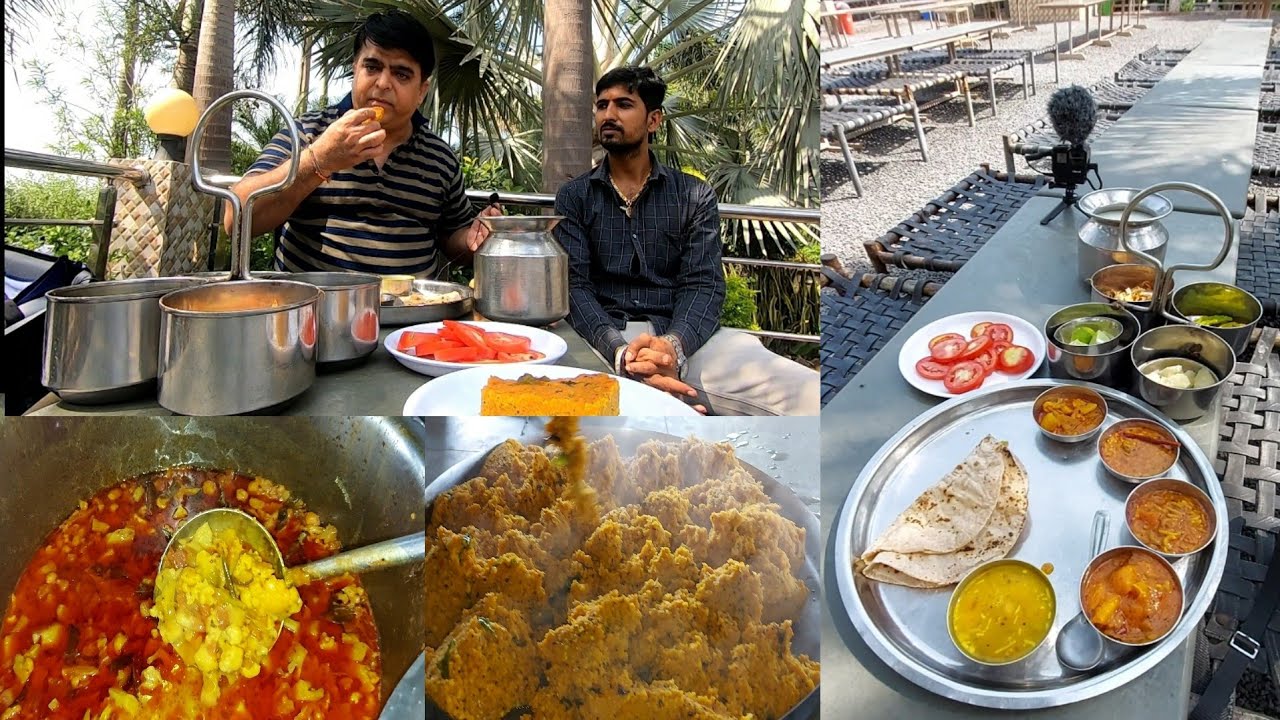 ધરતીધનની થાળી | ડબલ વધારવાળી ઢોકળી રસાવાળા બટેટા અને સેવ ટમેટા ખાવા પાછુ આવવુ પડશે | Highway food
