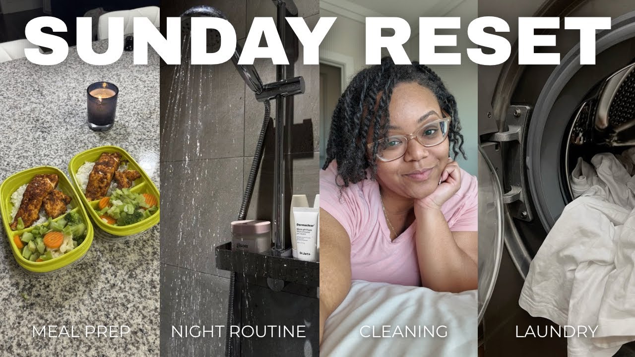 SUNDAY RESET: GETTING MY LIFE TOGETHER ♡ | cleaning my apartment, sunday dinner + night routine