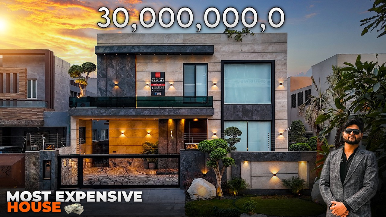 The Most Expensive 1 Kanal Ultra Modern House Tour With Basement and Swimming Pool 🔥