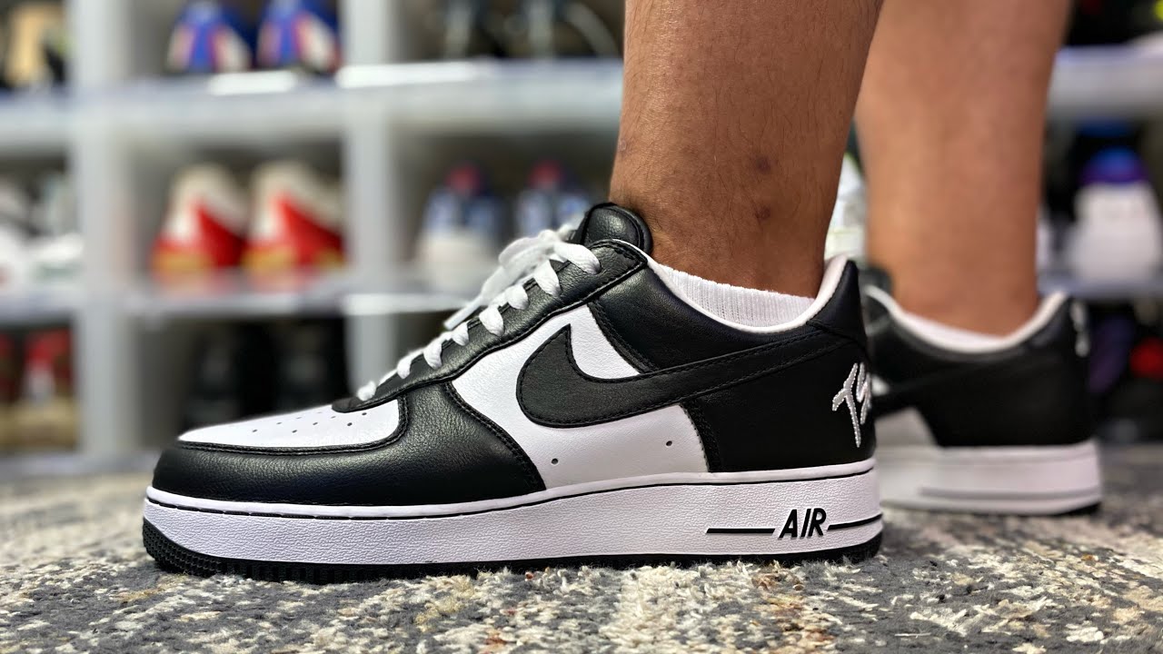 NIKE AIR FORCE 1 LOW QS TERROR SQUAD BLACK WHITE REVIEW & ON FEET | THE BLACKOUT | RUCKER PARK DROP