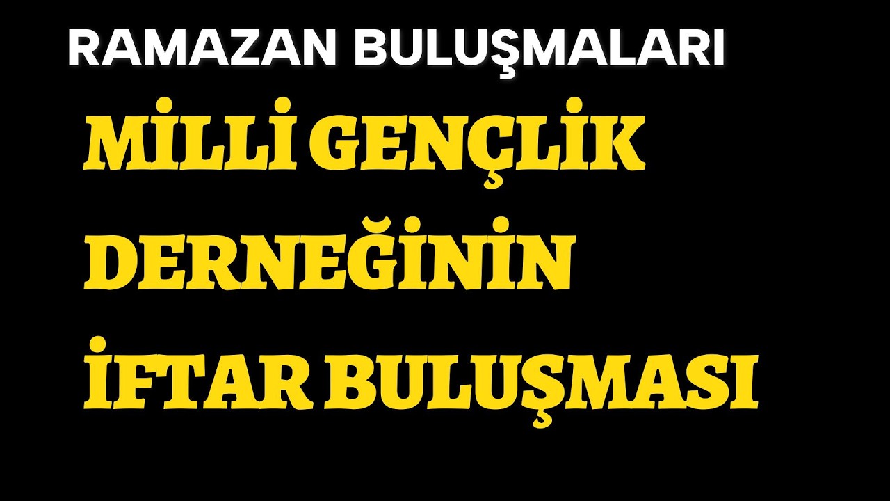 Antalya’da Milli Gençlik Derneği'nden Gönül Sofrası
