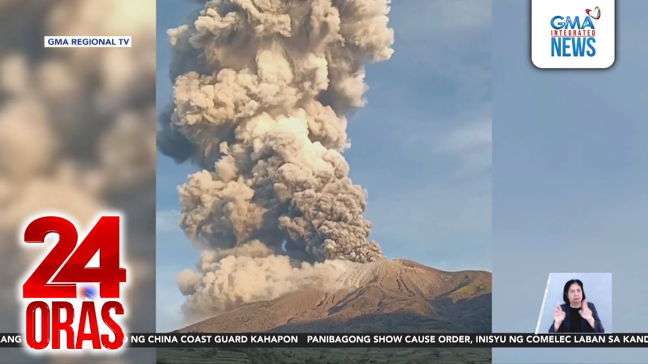 Mt. Kanlaon, nagbuga ng makapal at maitim na usok kasunod ng explosive eruption;... | 24 Oras