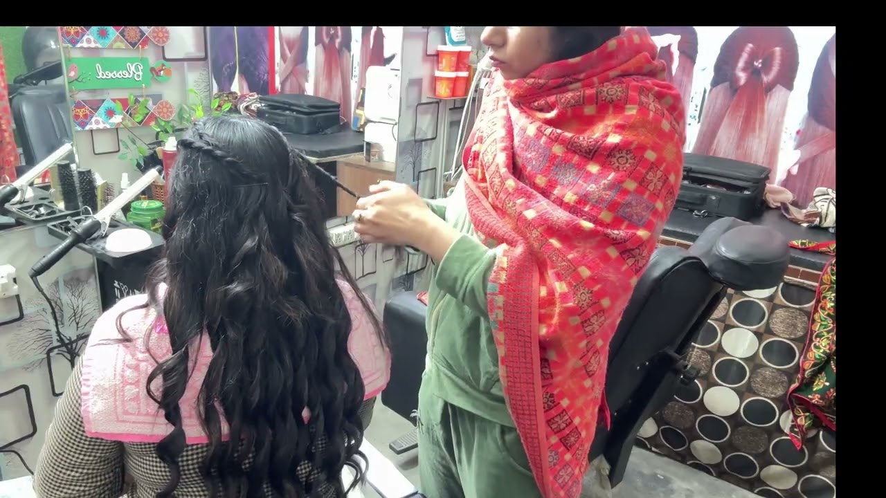 Hair style krde hoye#hairstyle#dryhair#curlyhairstyle#ytstudio