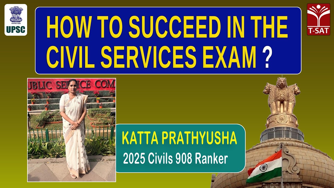 How to succeed in Civil Services Exam? | T-SAT Live Interaction with Katta Prathyusha