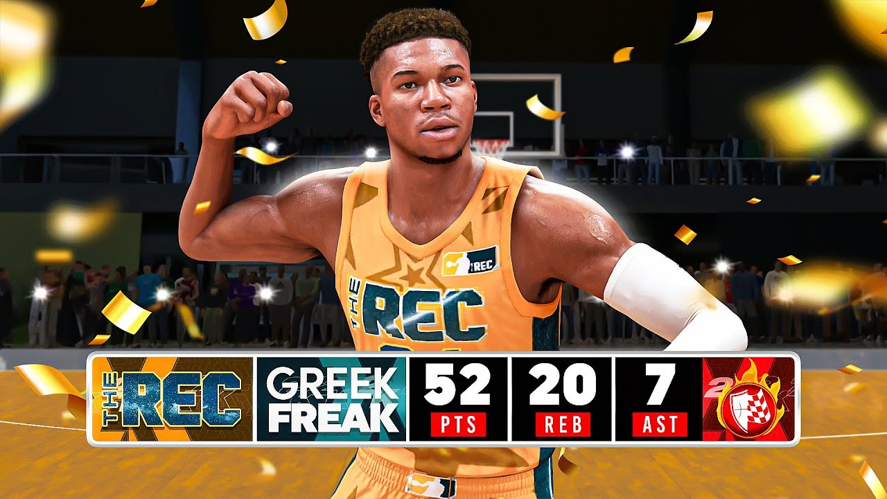 GIANNIS ANTETOKOUNMPO BUILD is UNSTOPPABLE AGAINST REC PLAYERS in NBA 2K24