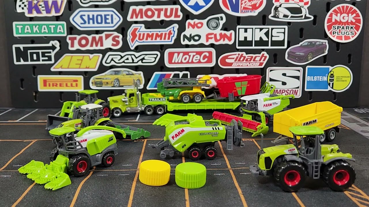 Found On Amazon: 20PC Diecast And Plastic Farming Set With Transport Truck And Trailer