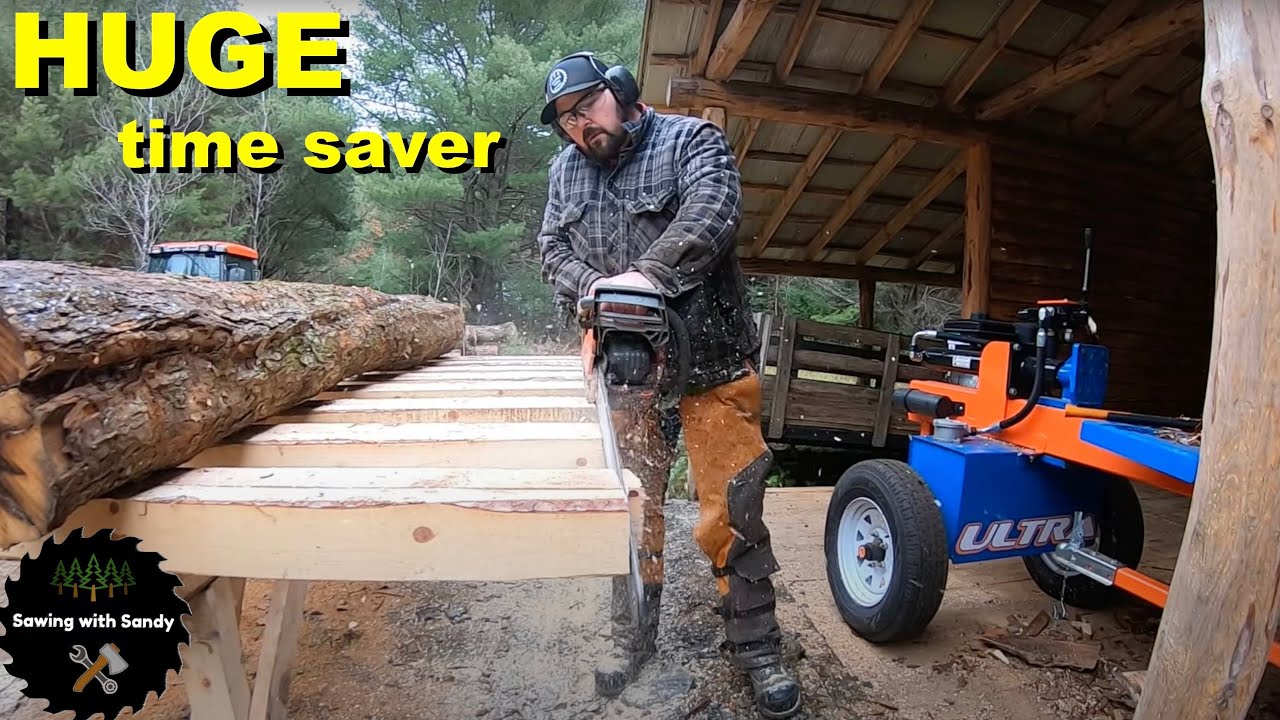 This Firewood Log Deck is my Best Idea Yet