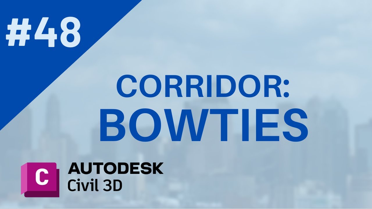 Curso de Civil 3D - Aula 48: Corridor - Bowties