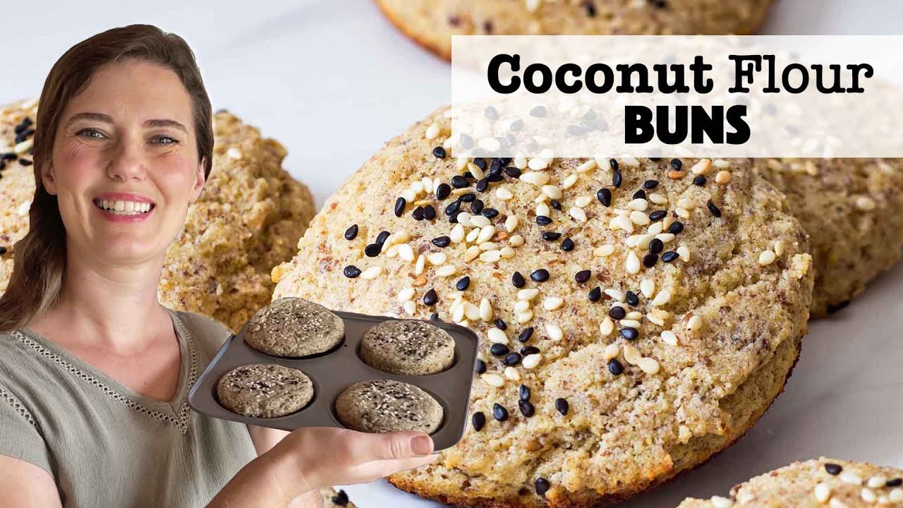 Coconut Flour Buns - gluten & grain free, paleo + low carb recipe