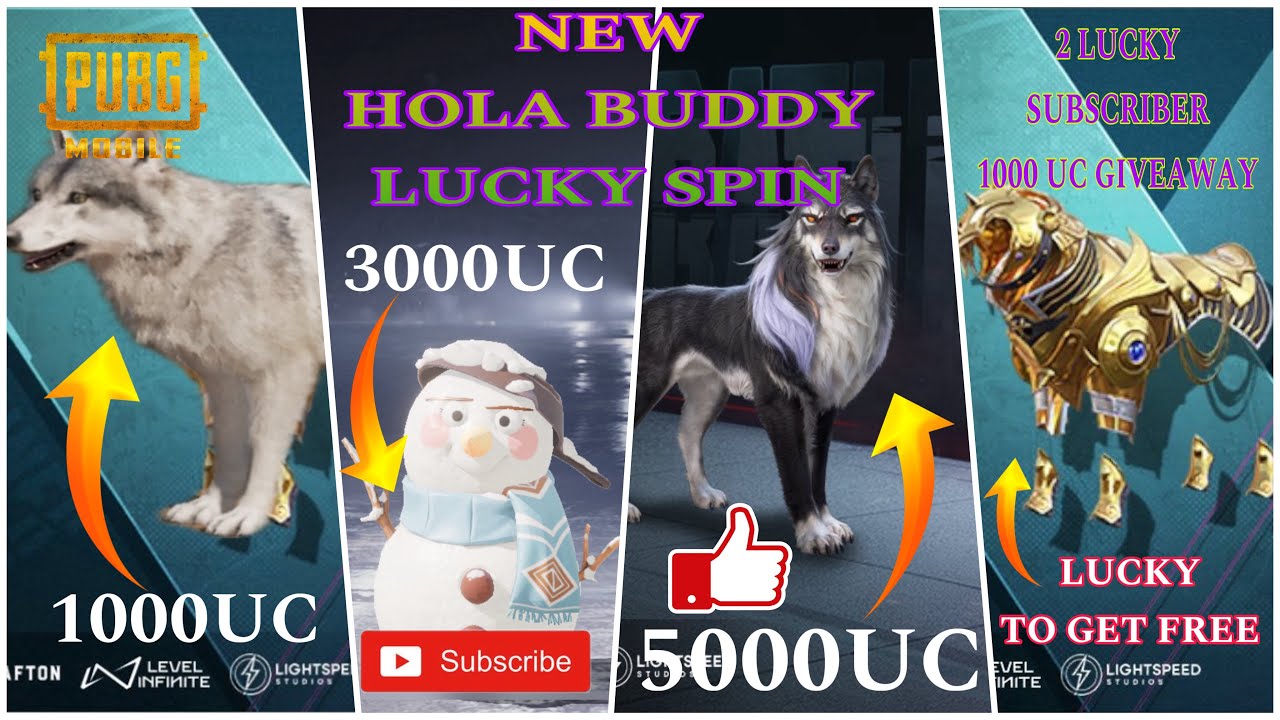 Snowrascal Hola Buddy Lucky  $10000 UC| 10000 UC GIVEAWAY| PUBGM #pubgmobile #crate_opening_trick