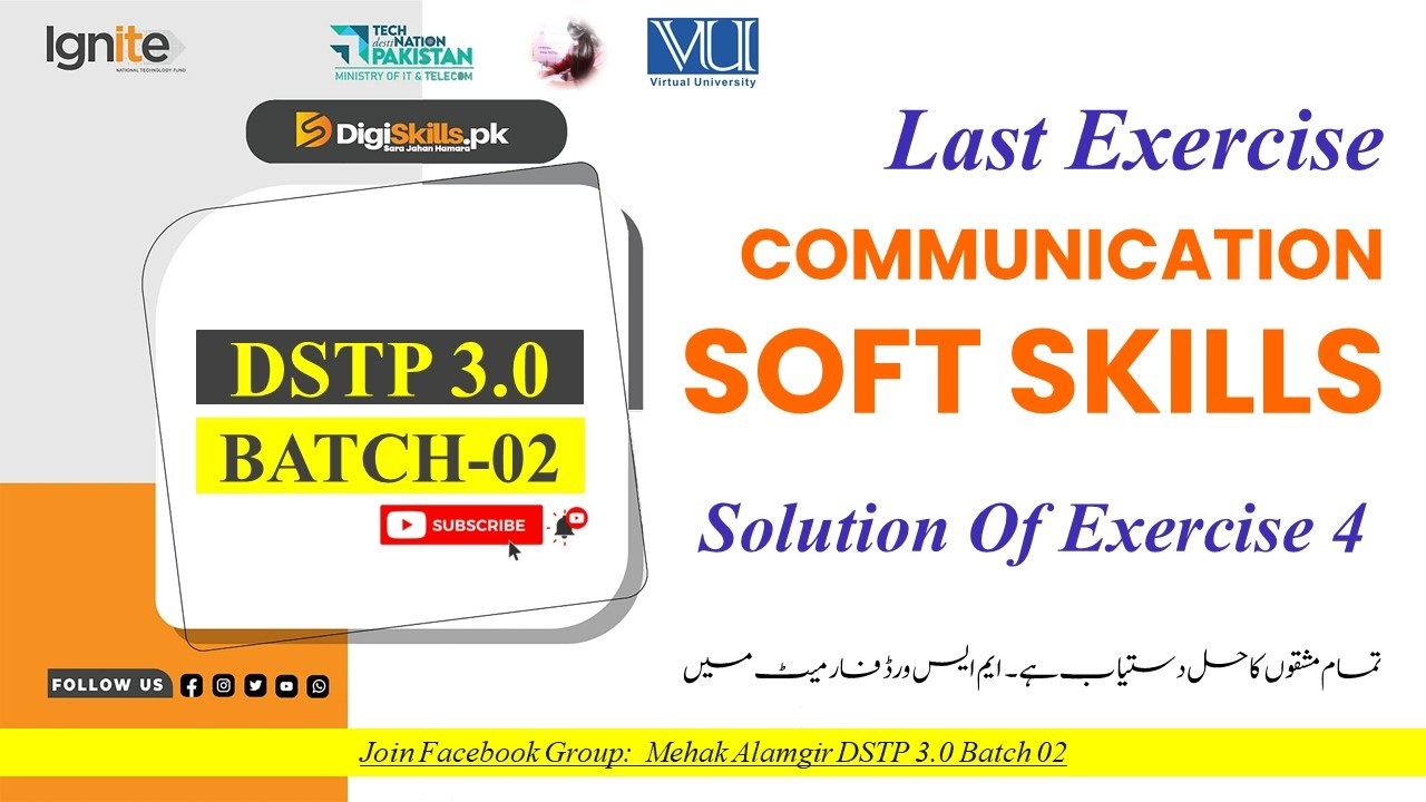 communication and soft skills exercise 4 2026 | digiskills dstp 3.0 batch 02