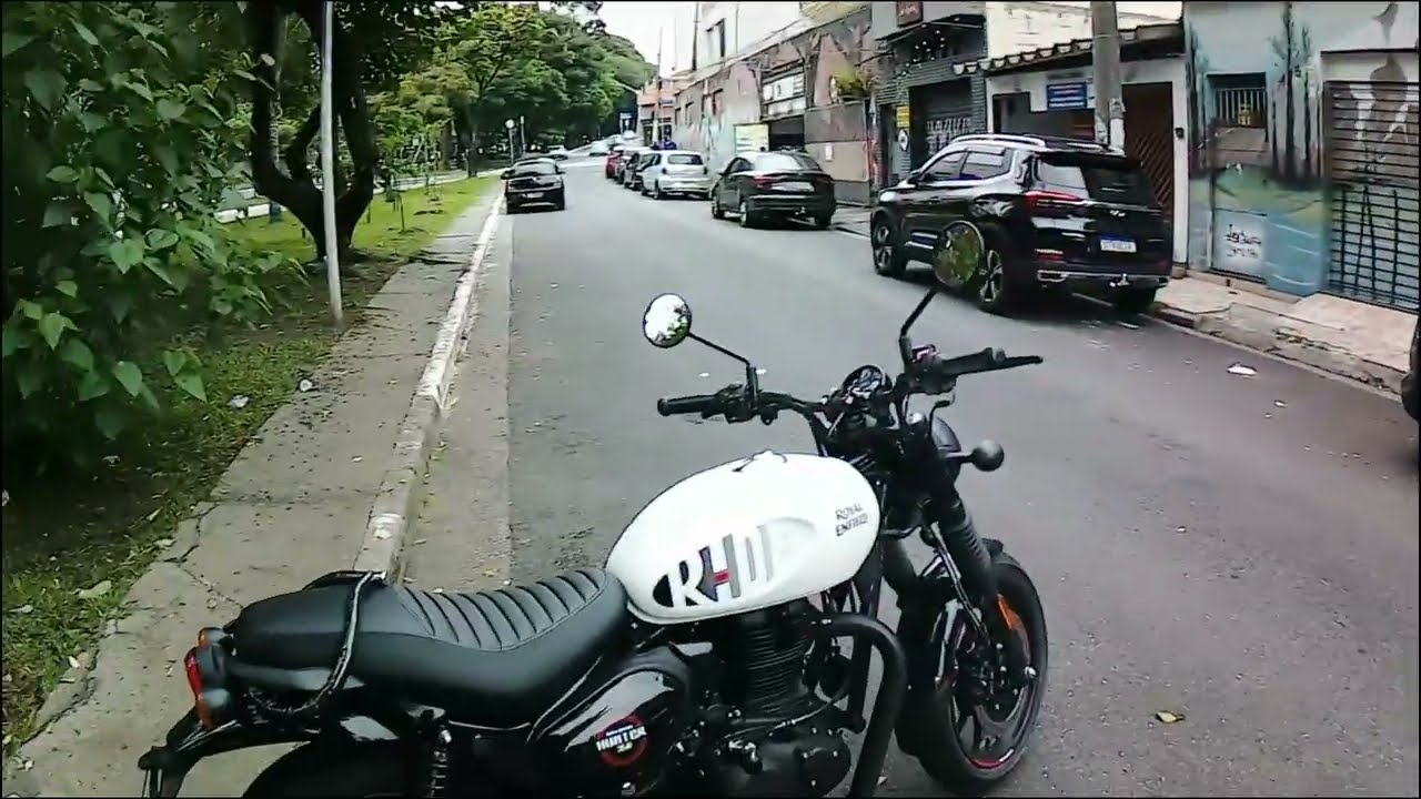 POV indo trabalhar com a Hunter 350