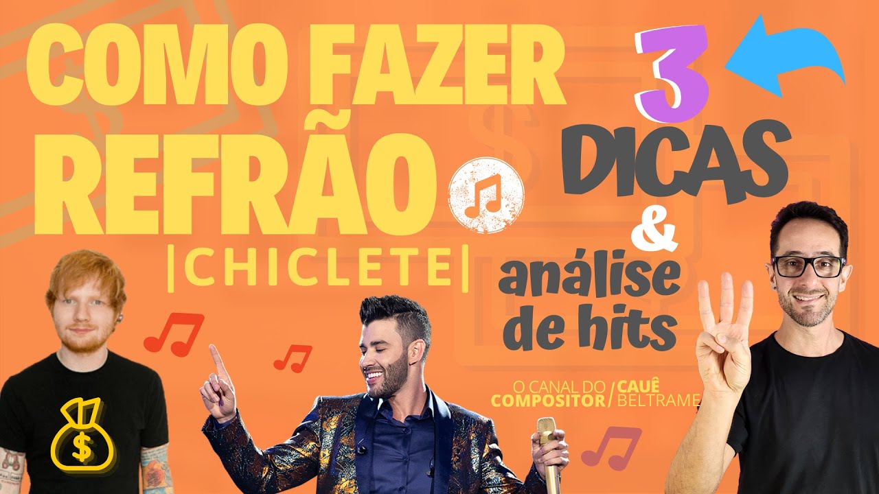 COMO COMPOR UMA MÚSICA | FAÇA REFRÃO CHICLETE com 3 SUPER DICAS & ANÁLISE de HITS POP | APRENDA ISSO