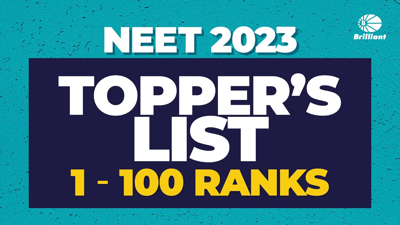 NEET 2023 Toppers List - 1 | Brilliant Pala #resultsmatter #neettoppers