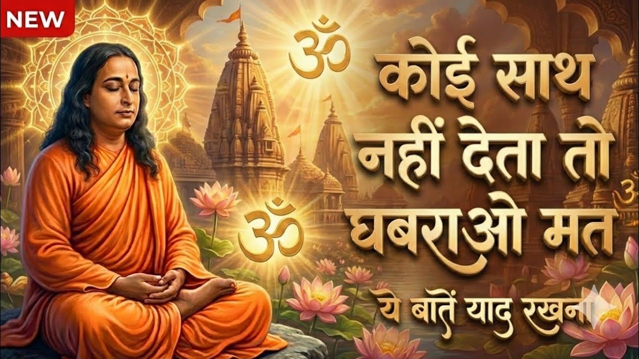 🕉️ कोई साथ नहीं देता तो घबराओ मत, ये बातें याद रखना🙏 Paramhansa Yogananda ji #yogananda