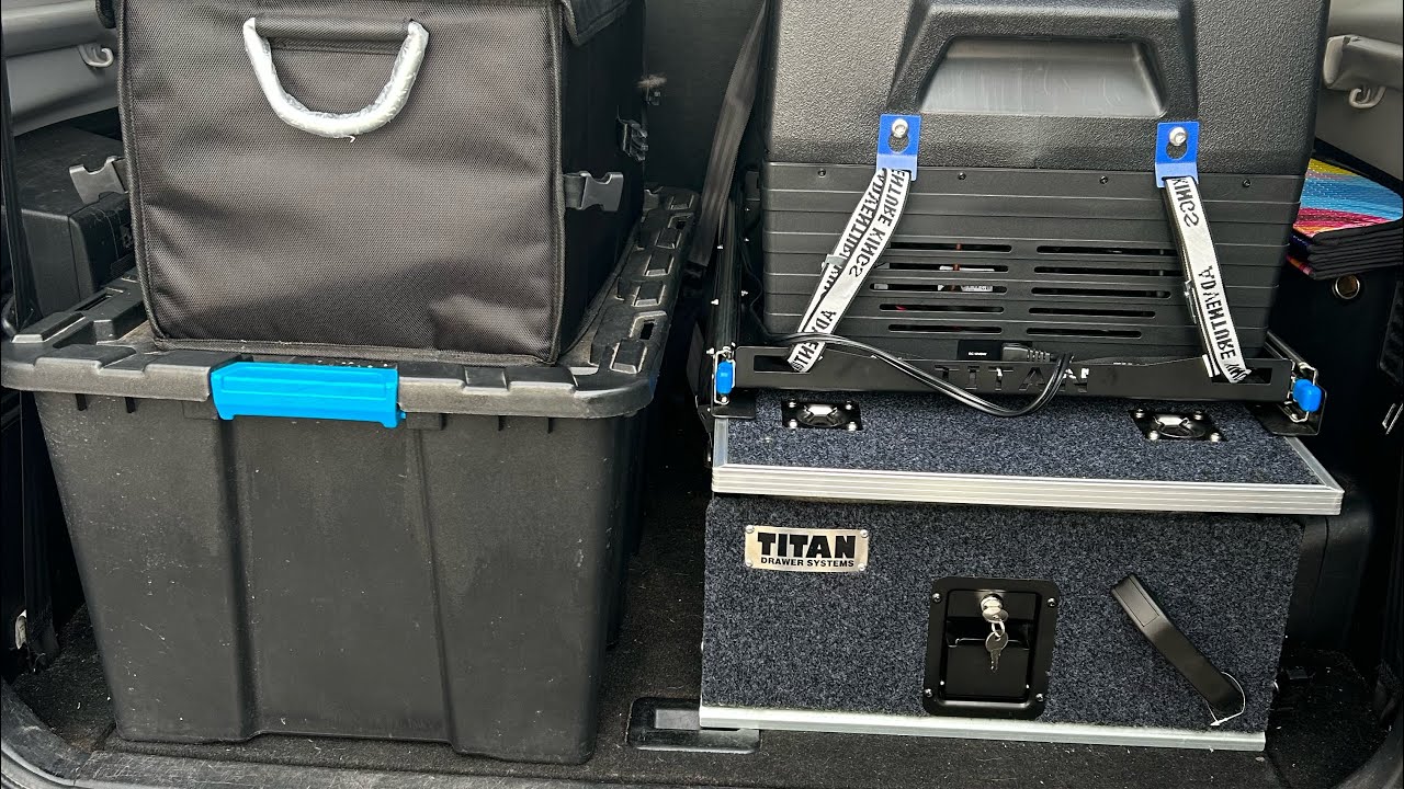 Pajero rear drawer install