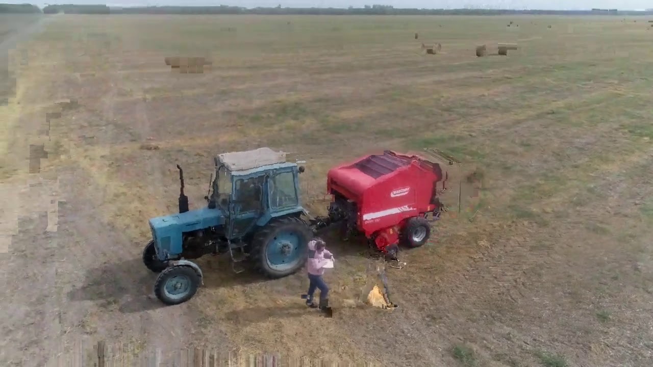 Пресс подборщик MASCHIO на Алтайской МИС август 2020 год