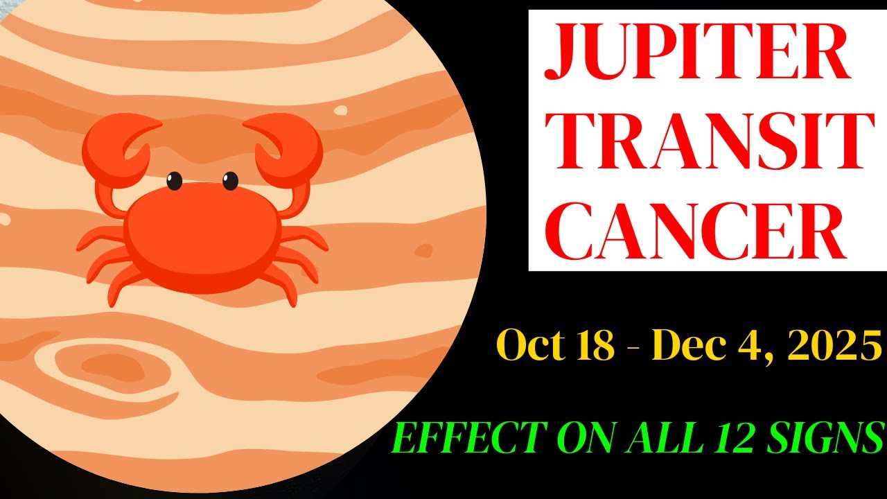 Jupiter Transit to Cancer | Oct 18, 2025 | A Time of Abundance, Expansion & Prosperity Awaits You