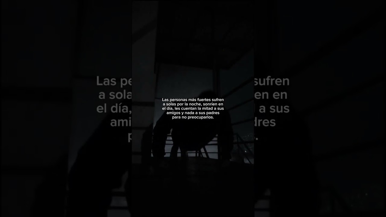 Las personas fuertes sufren solas...😪 #mentalidad #crecimientopersonal #motivacion #frases