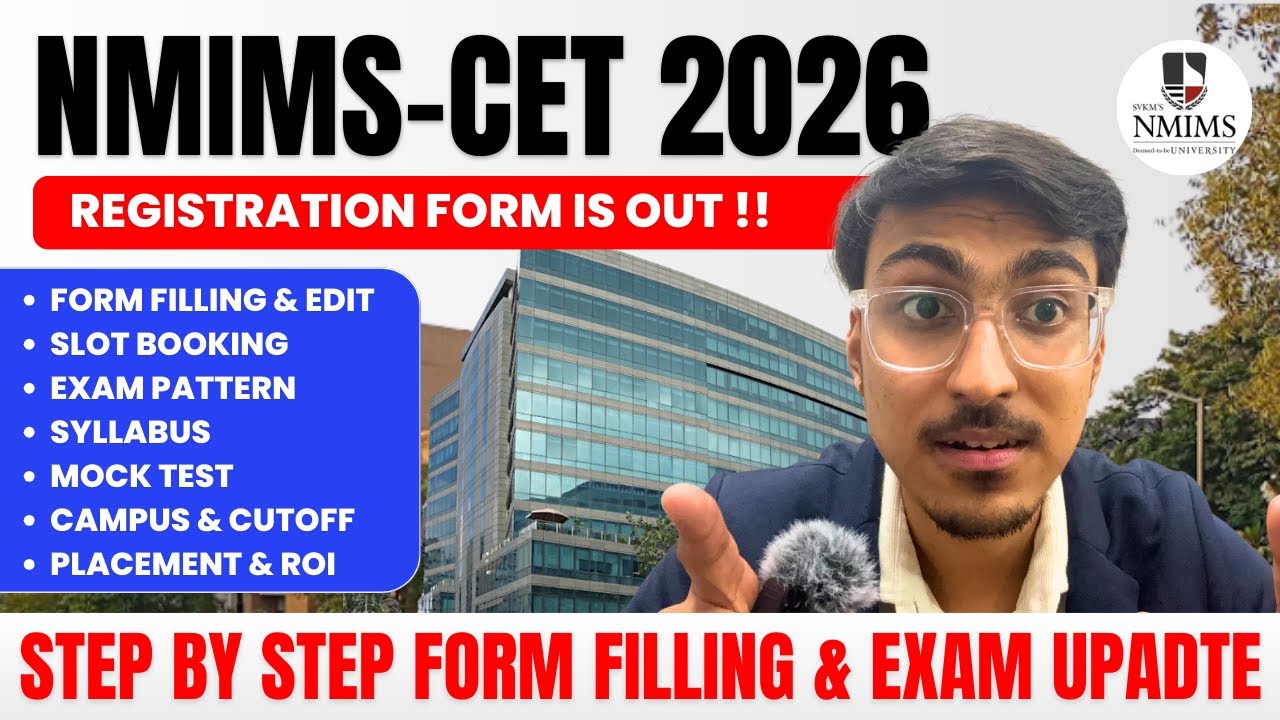 NMIMS CET 2026 PHASE 1 | FORM FILLING & IMPORTANT DATES | SYLLABUS PAPER PATTERN | COLLEGE REVIEW