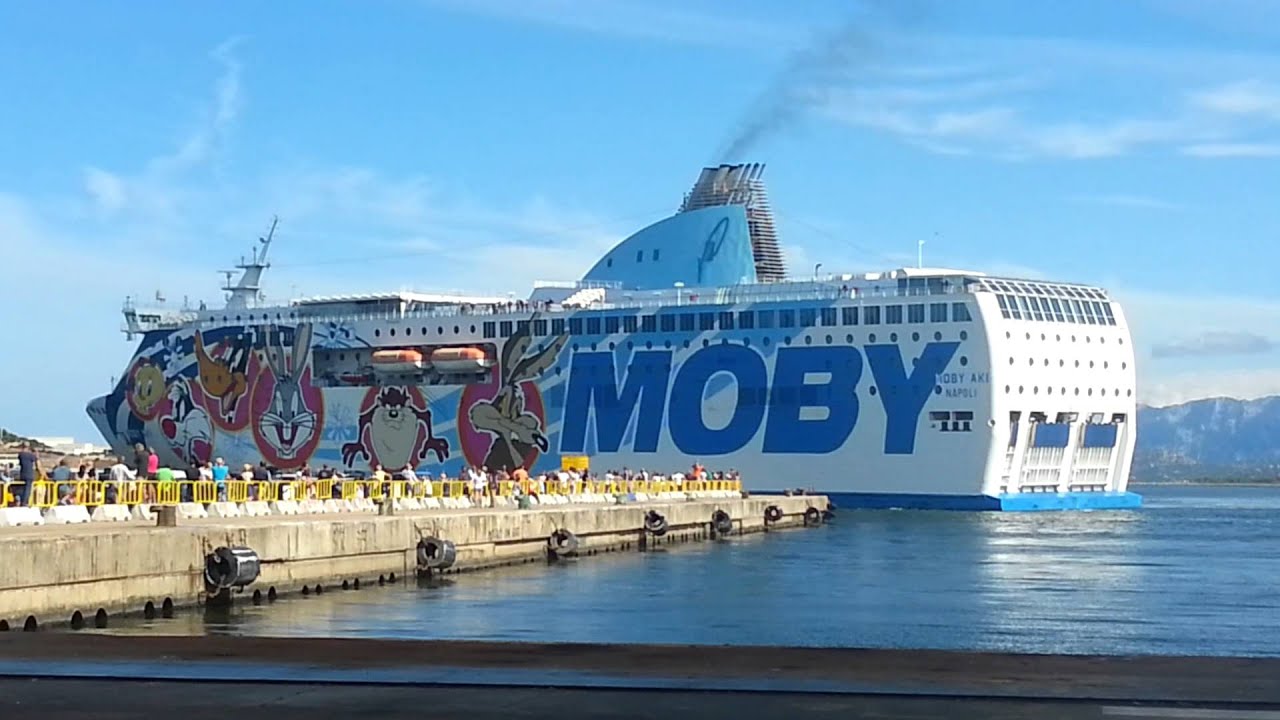Moby Aki docking in Olbia