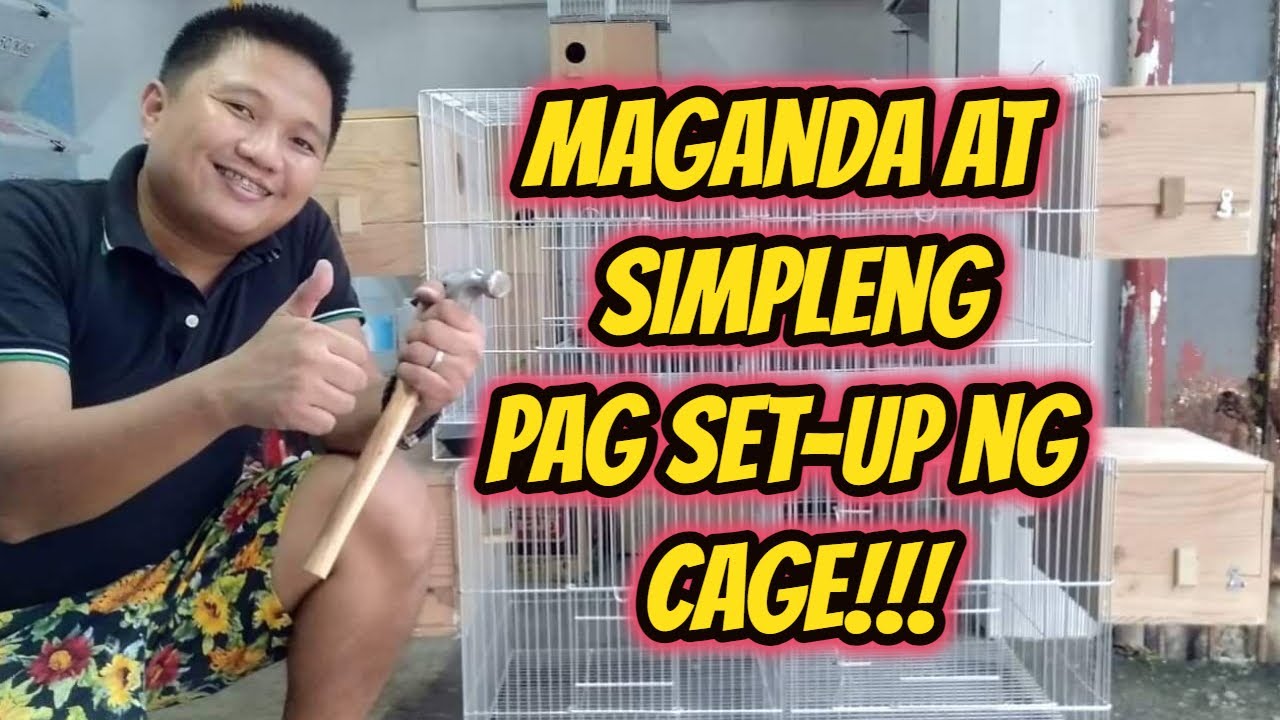 SIMPLE PERO MALUPIT NA PAG SESET UP NG DOUBLE CAGE  PARA SA ATING MGA ALAGANG IBON