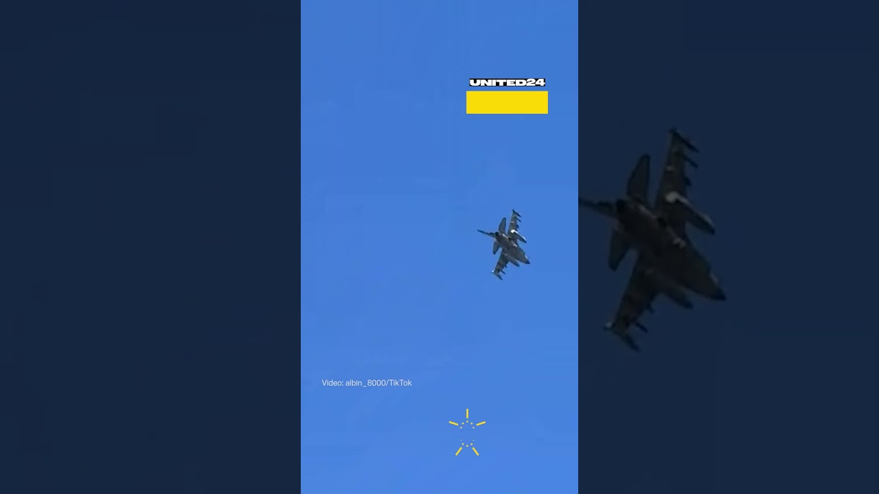 Ukrainian F-16 Conducting a Patrol Mission #warinukraine