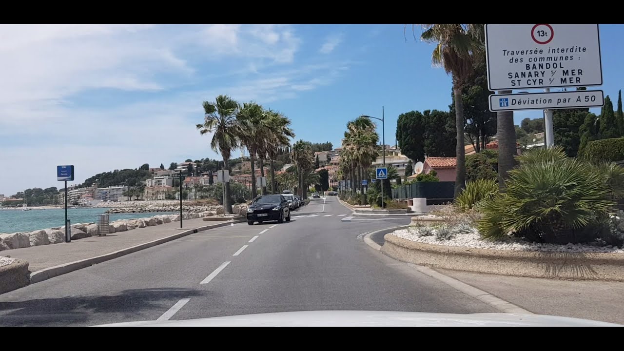 France - Bandol. D559 Route de Bandol, Route du Beausset, A50, La Ciotat, A52, Gémenos, Aubagne...
