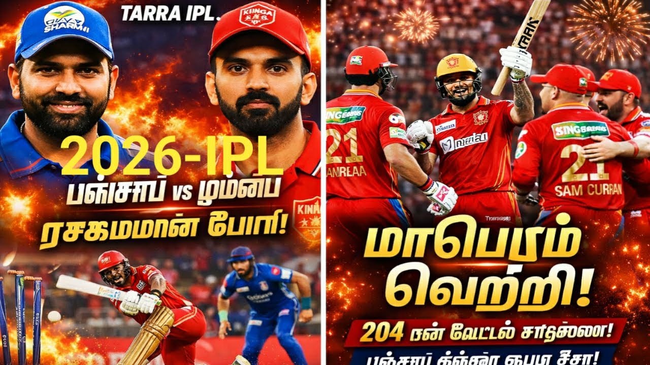 PBKS vs MI 🔥 Punjab Kings की ऐतिहासिक जीत | 204 Chase Thriller 😱 | IPL Epic Match #cricket #ipl