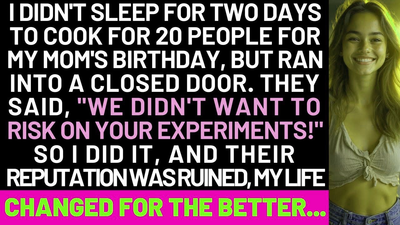 I Didn't Sleep For 2 Days To Cook For 20 People For My Mom's Birthday, But Ran Into A Closed Door
