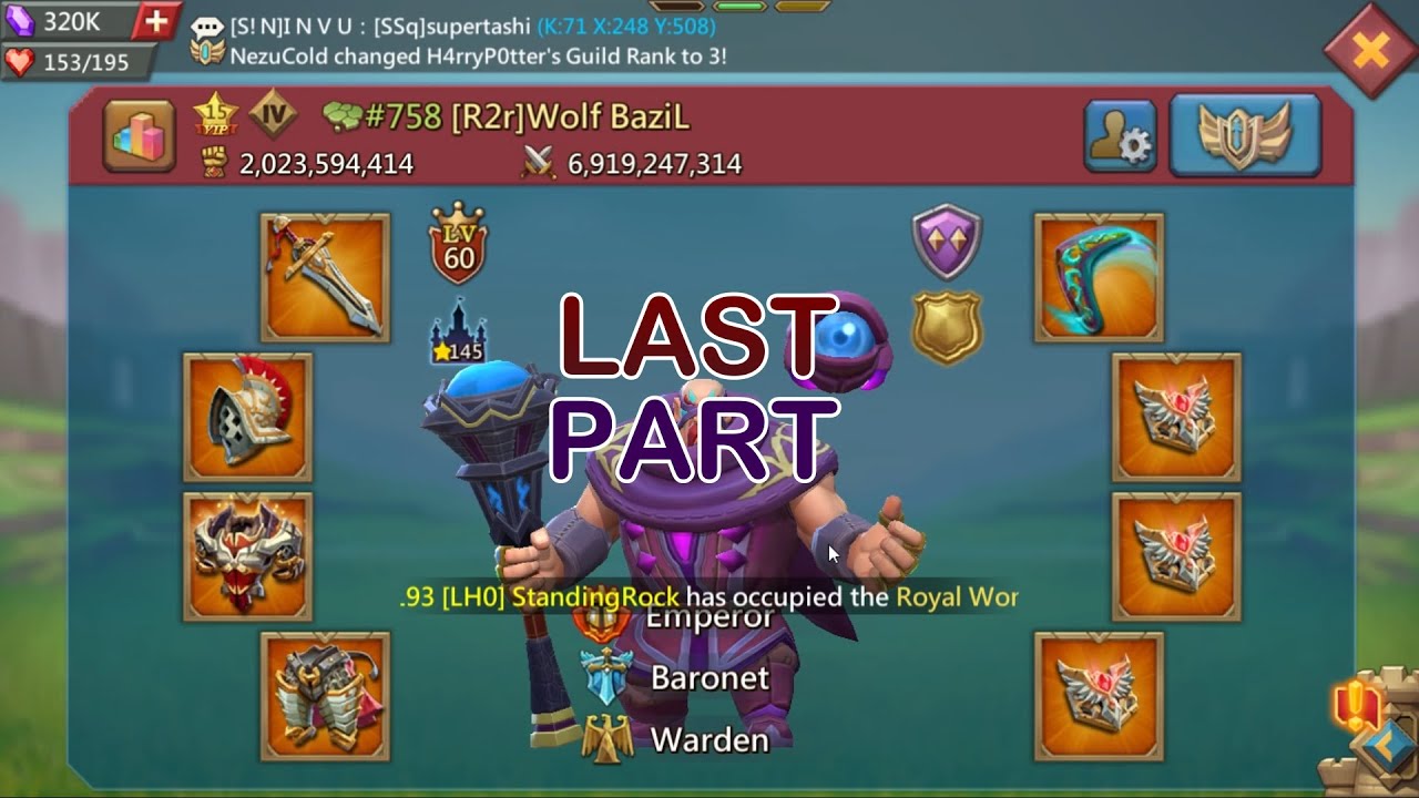 Lords Mobile - Battle Royal | Emperor - Wolf Bazil For The Win! 3/3
