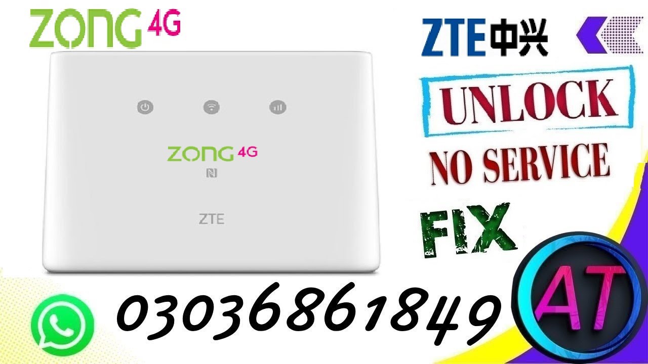 ZONG MF293N ROUTER UNLOCK NO SERVICE FIX ▓ ZTE MF293N ROUTER UNLOCK ALL FIX BY AWAIS  TECH